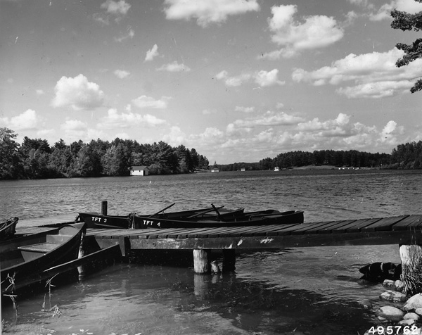 Eagle River, Wisconsin as seen from the boat dock, July 1960 — one year before the Simonton encounter