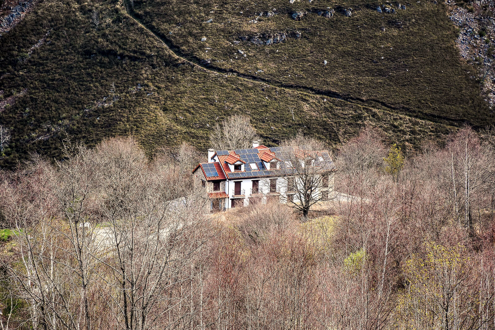 Panoramic view of San Sebastián de Garabandal, the remote mountain village in Cantabria where the encounters occurred